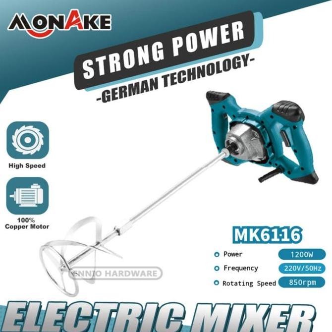 MONAKE mesin pengaduk cat / paint mixer/electric mixer MK 6116