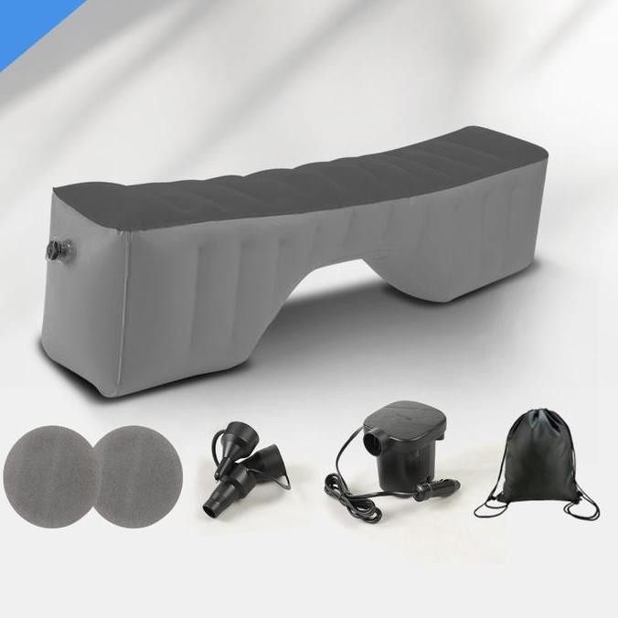 Bantal Angin Sandaran Kaki Mobil Sandaran Kaki Jok Travel Free Pompa