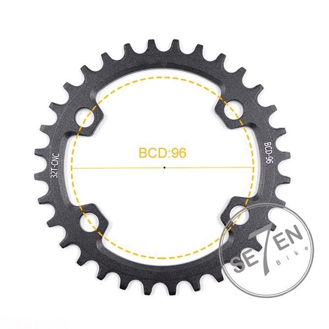 PEDAL ADDICT Asymmetric 96 BCD Chainring