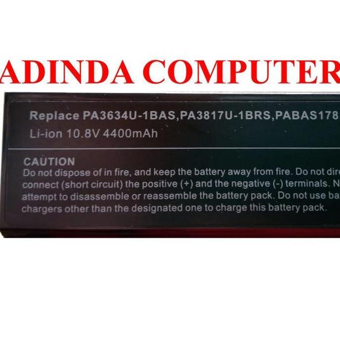 Baterai Toshiba U400 Pa3634U-1Bas Pa3634U-1Brs Pa3636U-1Brl Oem