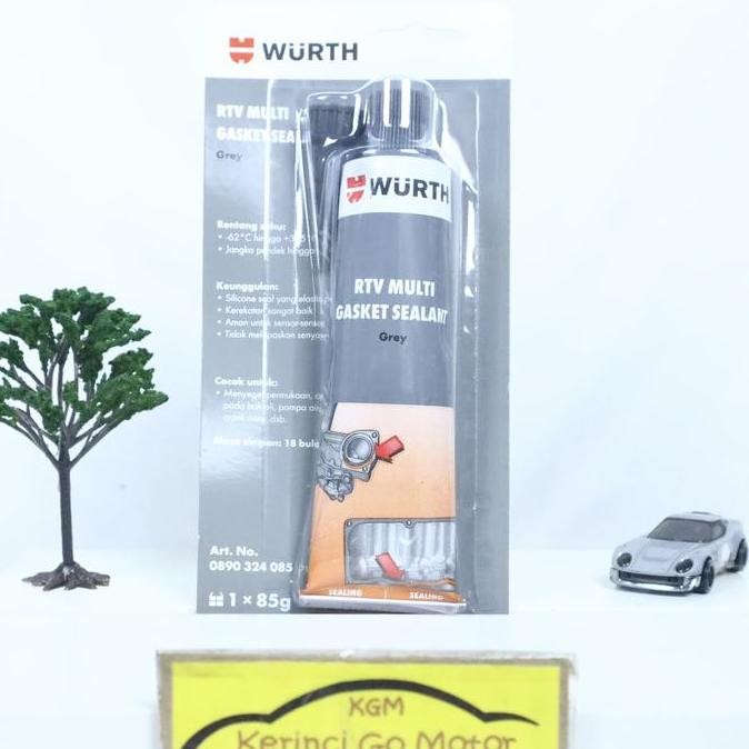 Promo RTV SILICONE SEALANT GREY WURTH - SEALANT ABU-ABU WURTH 85gr COD