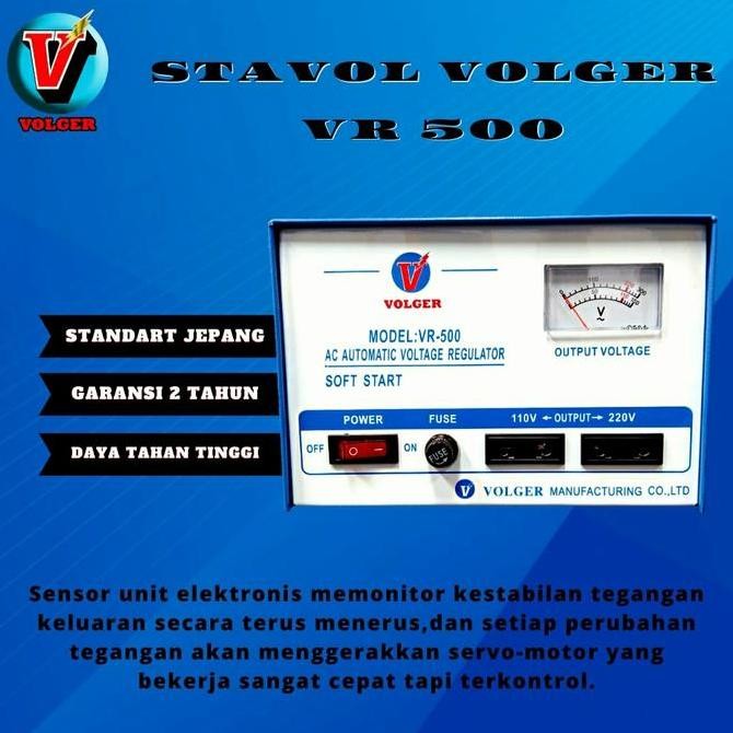 Stabilizer Listrik 500 Watt Volger Stavol 500 Va