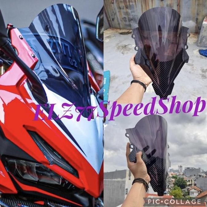 Promo Visor Windshield CBR 150R 2021 K45R smoke Carbon Karbon hitam Windshield visor Jenong all new 
