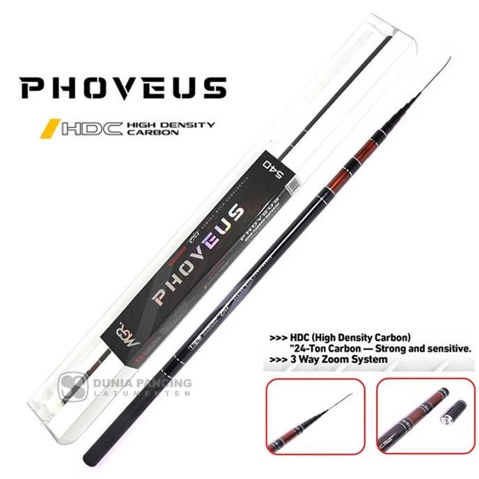 Joran Tegek Maguro Flexing - Phoveus High Density Carbon | 360 - 450 - 540 - 630 | Tegek Zoom Pole R