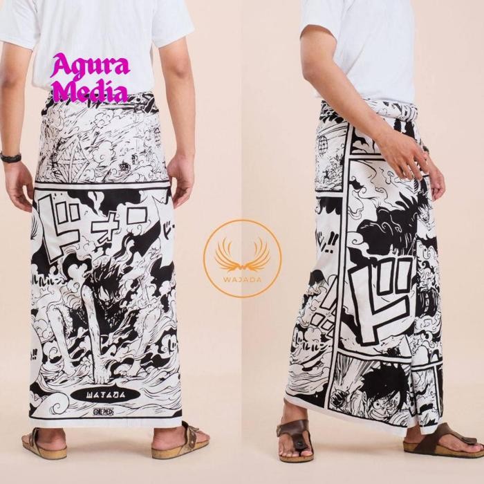 Aw89 SARUNG BATIK EXCLUSIVE MOTIF ASTRONOT OMBAK JEPANG TERBARU MERK WAJADA 2022 Sale