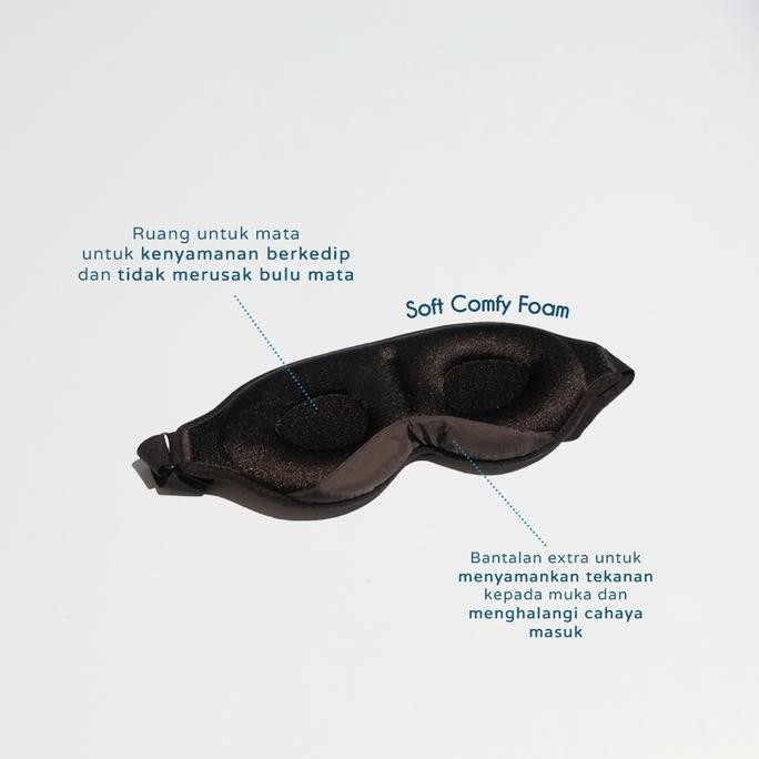 Penutup Mata Tidur Premium - Night Serene (Kwala Official)