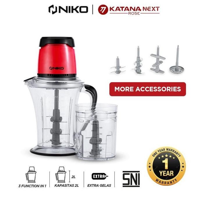 Niko Food Chopper Katana Next Rose