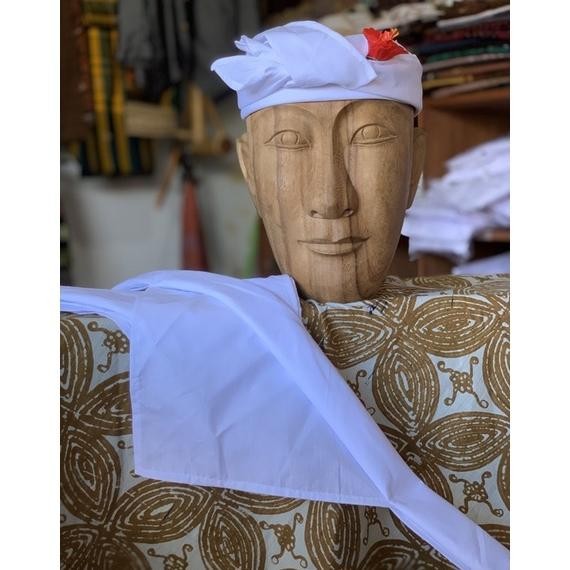 Promo.. Udeng Putih Setengah Jadi Lembaran 140 Cm Eqw-68