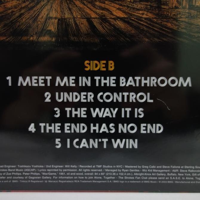 LP The Strokes - Room On Fire Album Vinyl Piringan Hitam PH Rare Koleksi Original