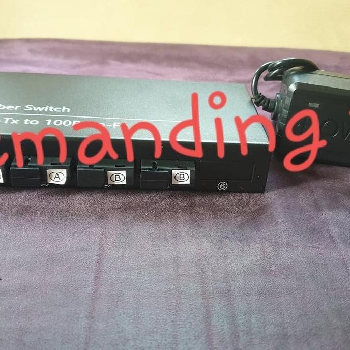 BEBAS ONGKIR - Converter 4 port Fiber 2 port Lan 10 100 fiber optic