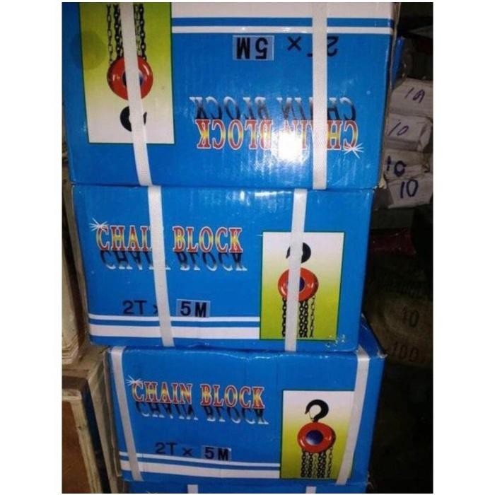 CHAIN BLOCK 2 TON (2TON X 3M DAN 2TON X 5M) / TAKEL KATROL KEREKAN KAPASITAS 2 TON **