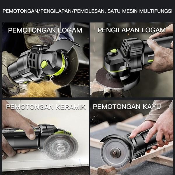 Gerinda listrik Gerinda Baterai Brushless 1200W /Grinder Modern gerinda gerinda baterai gerinda tang