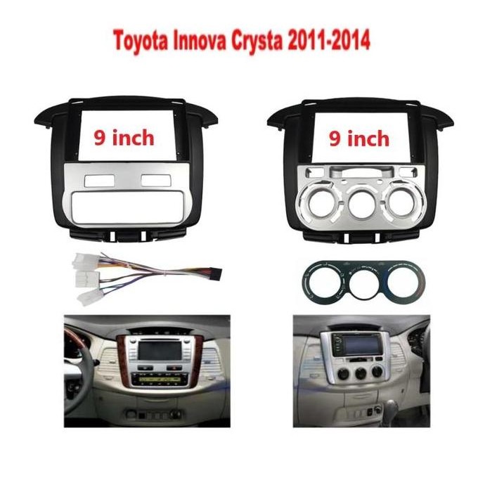Frame 9 inch Toyota Innova 2011 - 2014 Panel Head Unit TERBAIK
