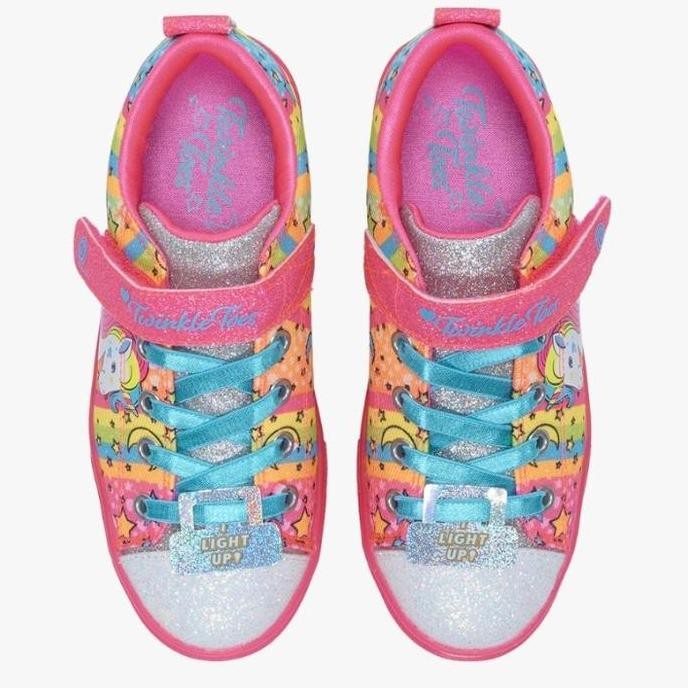 SKECHERS Twinkle Toes Girl's Sneakers (ada lampu LED) Original