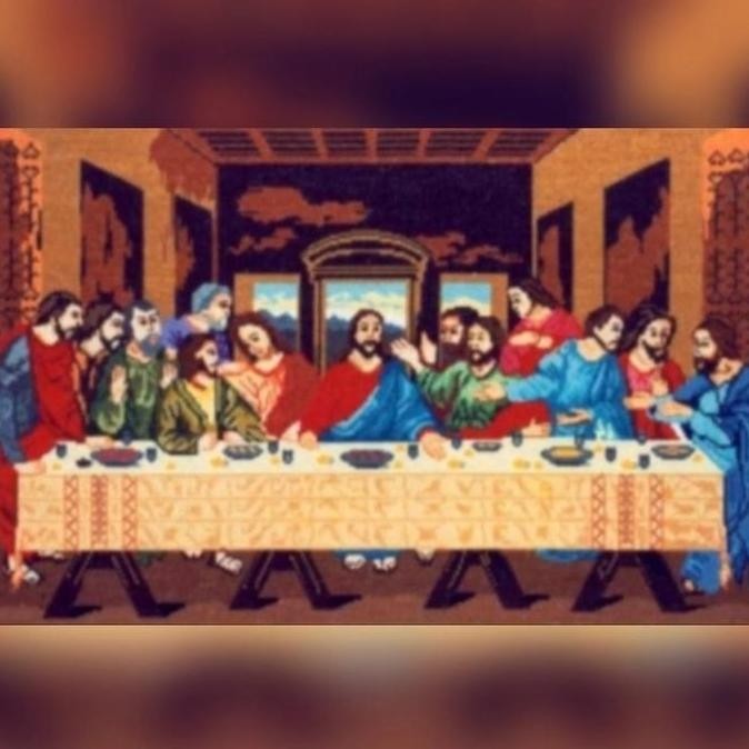 paket kristik wol perjamuan kudus Last supper Yesus kristen nasrani