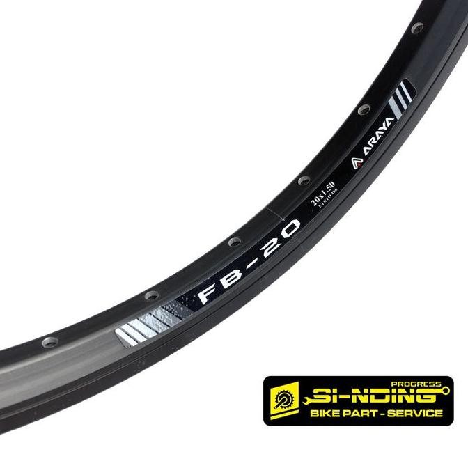 Velg Rims Sepeda Araya 20 X 1.50 Lubang 32 Hole Fb - 20 Double Wall Etrto 406