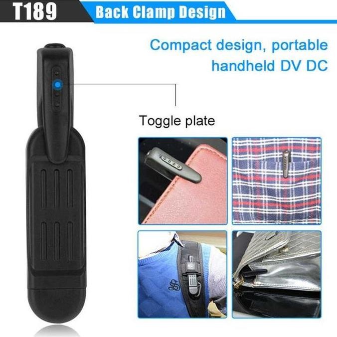Spy Camera Wifi 1080P Bentuk Pulpen Clip Mini Hidden Cam - T189