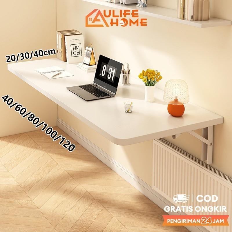 Meja Lipat Dinding Meja Dinding Tempel Lipat Meja Belajar Tempel Dinding 120X40/100X40/80X40