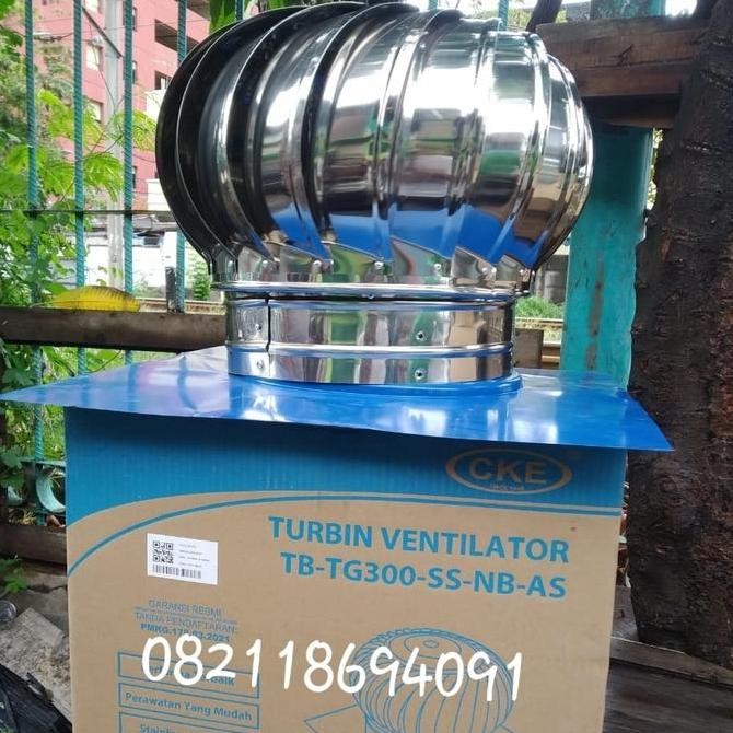 Ventilasi Atap Turbin Ventilator CKE TG360 - SS BARU