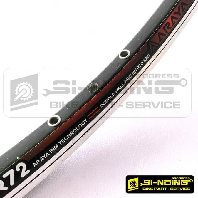 Velg Sepeda 700 Araya 28 29Er Cr72 Lubang 32 Hole 32H Gr-72 72 700C Rims Rim Alloy Double Wall Brake