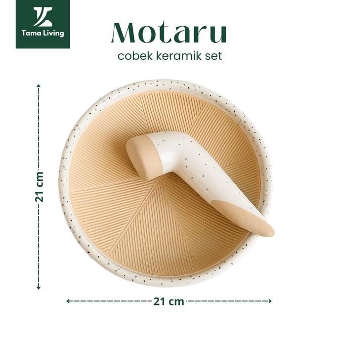 TAMA LIVING Motaru Cobek Dan Ulekan Keramik Set Cobek Estetik Cobek Keramik Cobek Dapur Ulekan Dapur