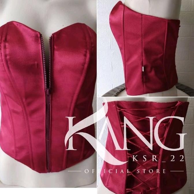 kamisol sleting depan/ bustier daleman kebaya Satin KAL