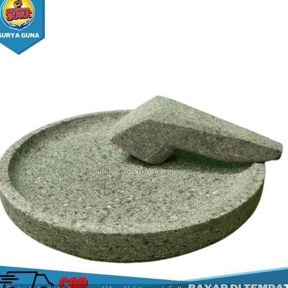 Cobek Batu Kali Cobek Batu Asli Tulungagung 26 Cm