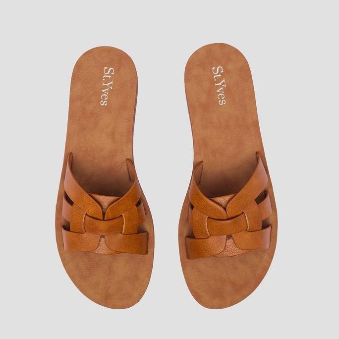 Promo St. Yves Braid Strap Slipper Sandal Wanita 121267095 COD