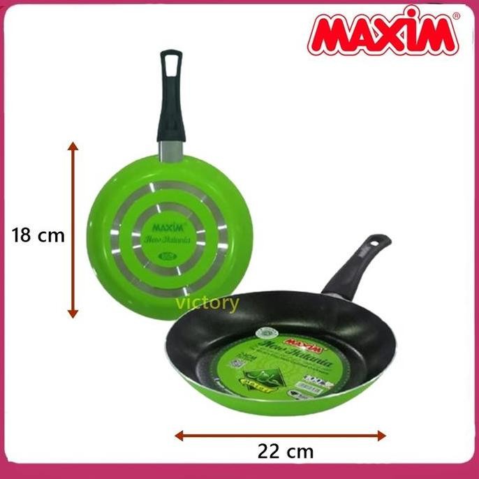 Maxim Halania 2Pcs Set 18Cm+22Cm Wajan Penggorengan Teflon Pan Style="Color:Rgba(0, 0, 0, 0.92);Back