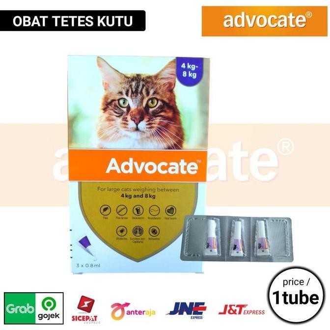 obat kutu kucing advocate 0.8ml advocate large 4 - 8kg