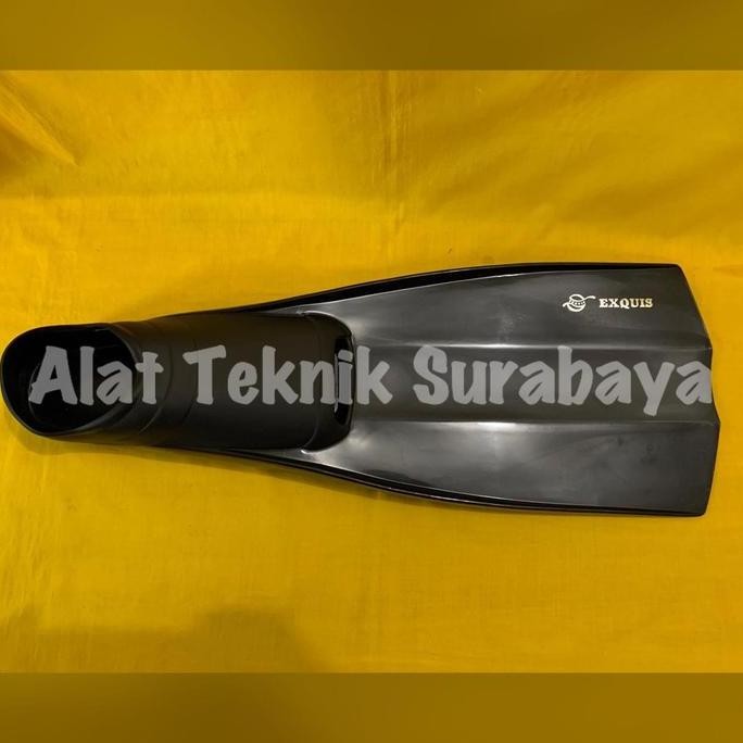 TERBARU - ISI 1 PASANG DIVING SHOES FINS FIN EXQUIS HITAM / TRANSPARANT SIZE M L XL TAIWAN SEPATU KA