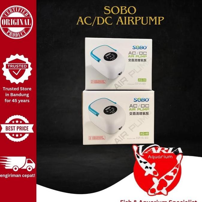BEBAS ONGKIR - Aerator Sobo AC/DC Mesin Gelembung Udara Aquarium Sobo AC/DC AQ-35 AQ-45 Mesin Aerato