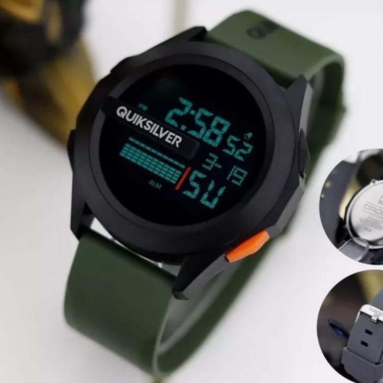 Original Lebih Keren Cod/Jam Tangan Pria Digital Rubber Tahan Air/Jam Tangan Cowok Quicksilver Terla