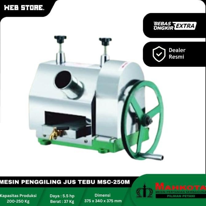 BELLYARD Mesin Gilingan Pemeras Tebu Manual Press Sugar Cane MSC-250M Mahkota