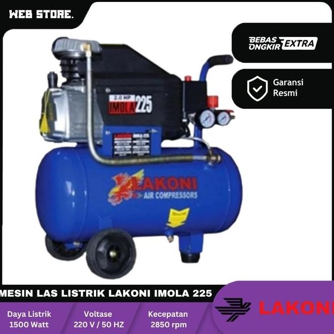 BELLYARD Mesin Kompresor Listrik Udara Compressor Air 25 Liter Lakoni Imola 225