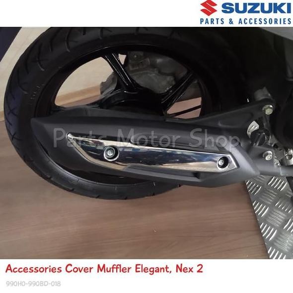 Aksesoris Cover Knalpot Elegant Original Suzuki Address 110