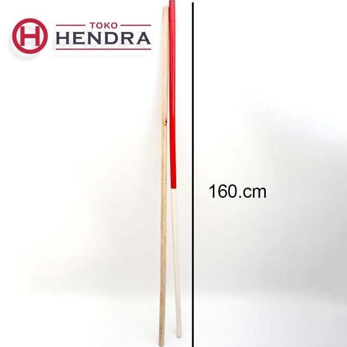 Tongkat pramuka / Toya pramuka bahan kayu randu polos dan merah putih