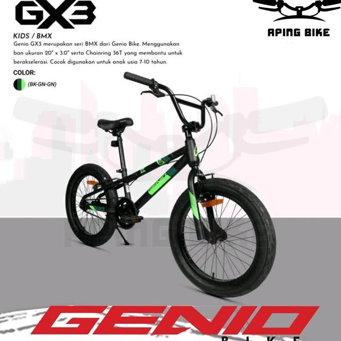 Sepeda Genio Gx03 20 Sepeda Anak Sepeda Bmx 20 Inch Ban Jumbo  (Dirakit 95%)