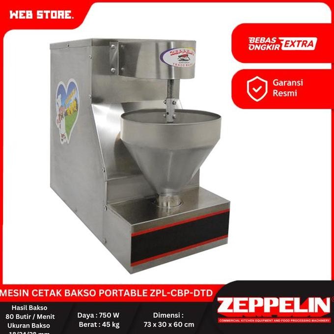 NANSO Mesin Cetak Bakso Portable ZPL-CBP-DTD Zeppelin
