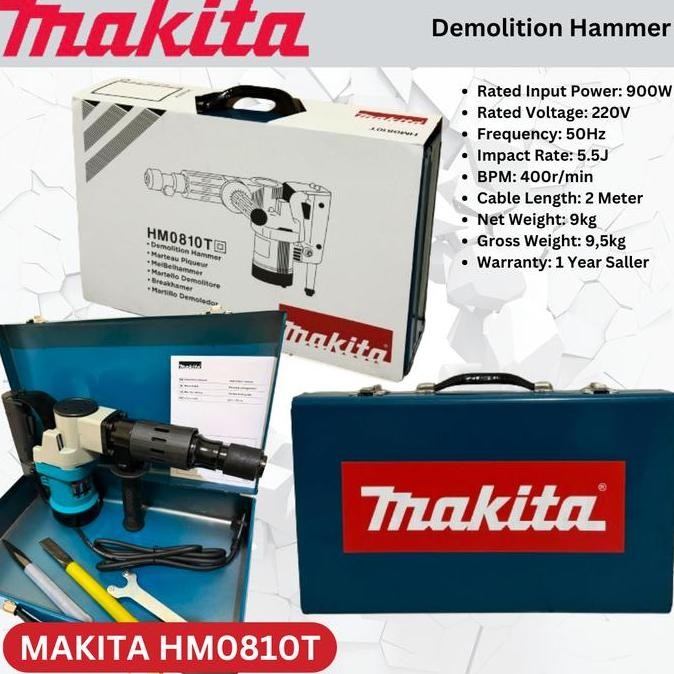 NANSO- Makita Hm 0810t / hm0810 T Mesin demolition Hammer