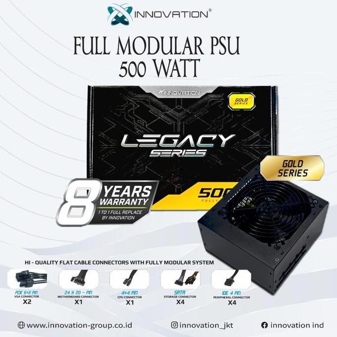 Psu Innovation 500W 80+ Gold Modular