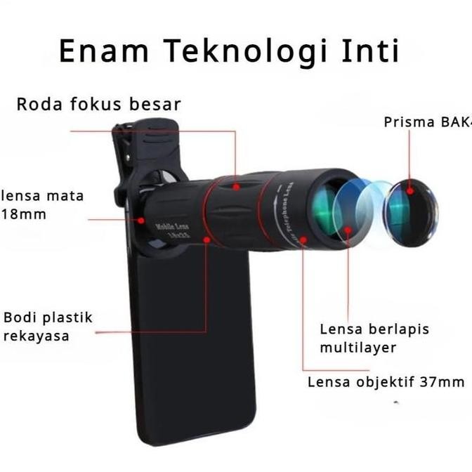 COD Apexel 18x25 Zoom Telezoom Apexel 28x Zoom Lensa Zoom Hp Lensa Tele Apexel Dengan Tripod 18X Han