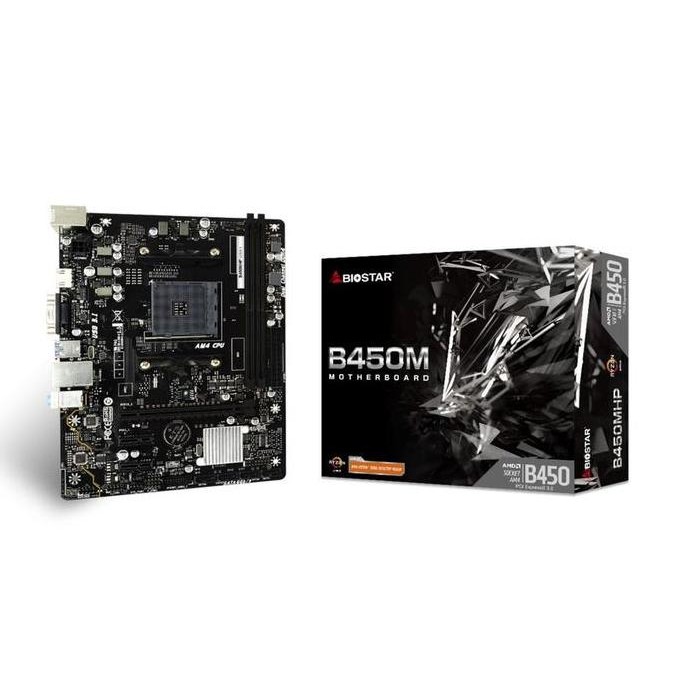 Biostar B450Mhp Motherboard Amd Am4 Ddr4 Matx
