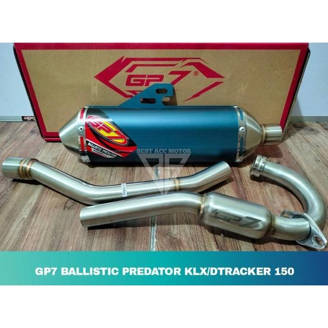 Knalpot Gp7 Ballistic Predator Klx 150 Dtracker 150 Original Gp7 Termurah