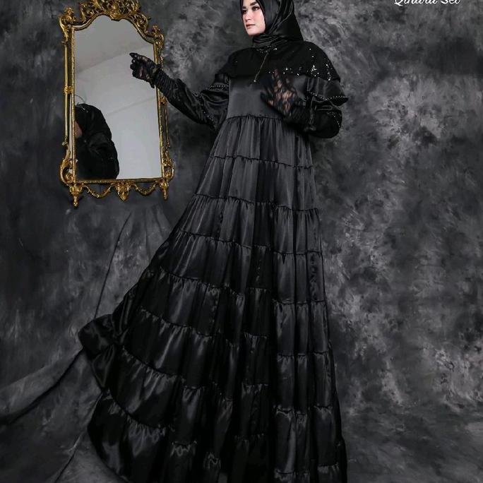 Gamis Set Jilbab Segi Empat Qinara Magnooliiaby Almeyra