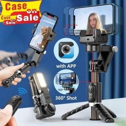 Q18 Gimbal Stabilizer Handphone Gimbal Stabilizer Tongsis Bluetooth Tripod/Stabilizer Smartphone Gim