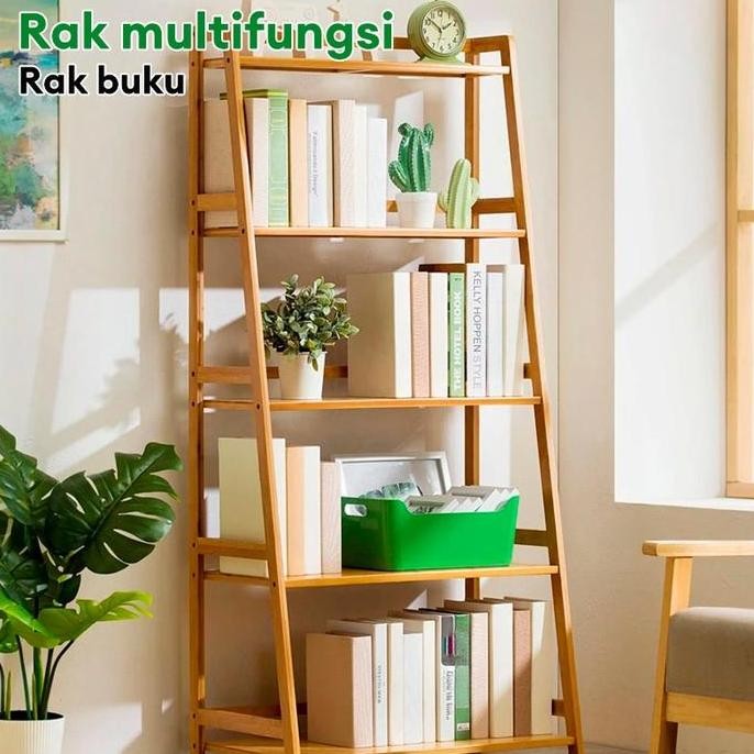 Rak Dapur Serbaguna Rak Susun Bambu Rak penyimpanan Rak Bumbu Kayu Rak Oven Microwave Moder Murah Pr
