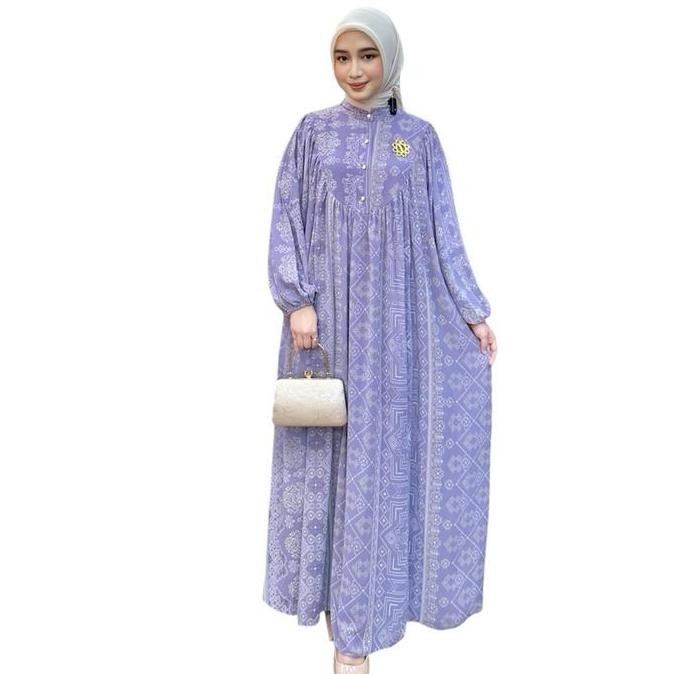 Lavender Dress Kaftan Gies Butik | Kaftan Gamis Gies Butik Cantik Dan Kekinian Formal Muslim Wanita