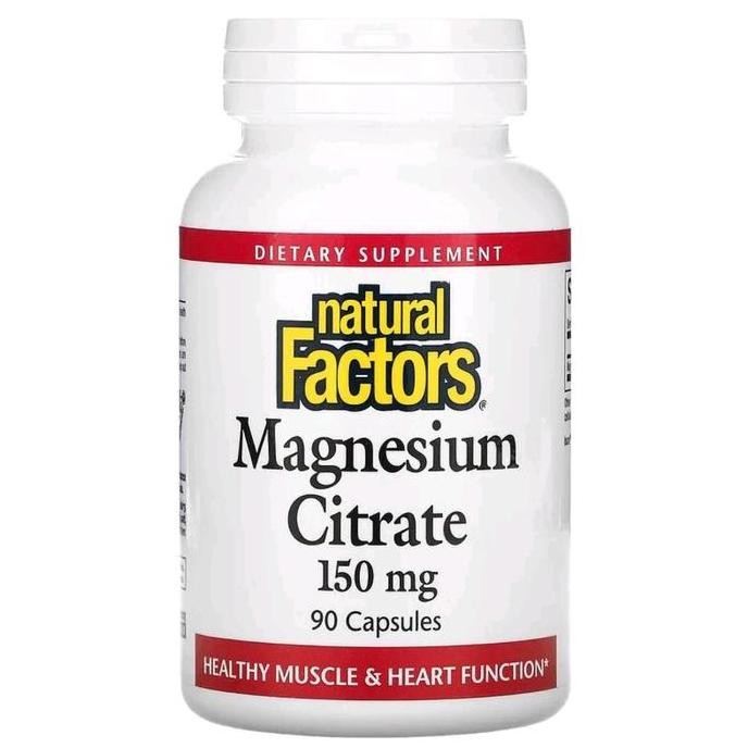 Natural factors magnesium citrate 150mg 90 capsules _LAN2