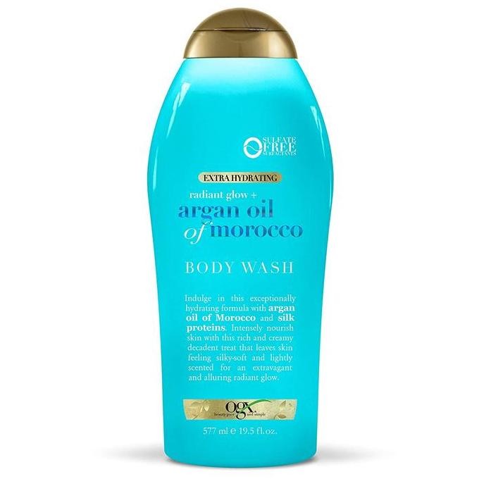 ogx radiant glow argan oil of morocco extra hydrating body wash 577 ml _LAN2